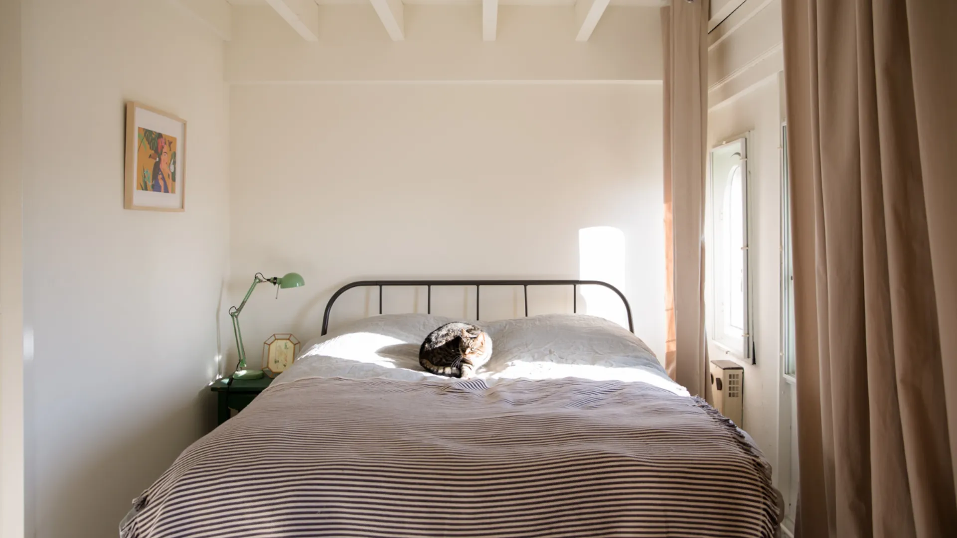 Afbeelding van een bed